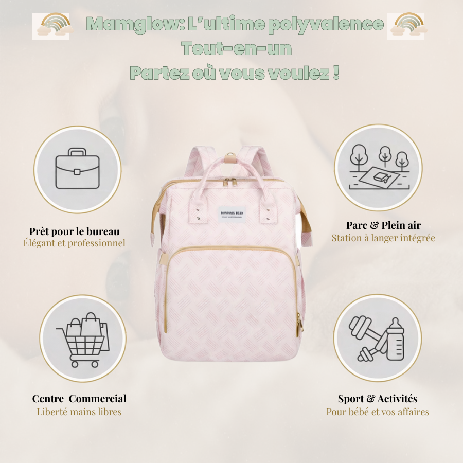 Sac à dos à langer 3-en-1 premium