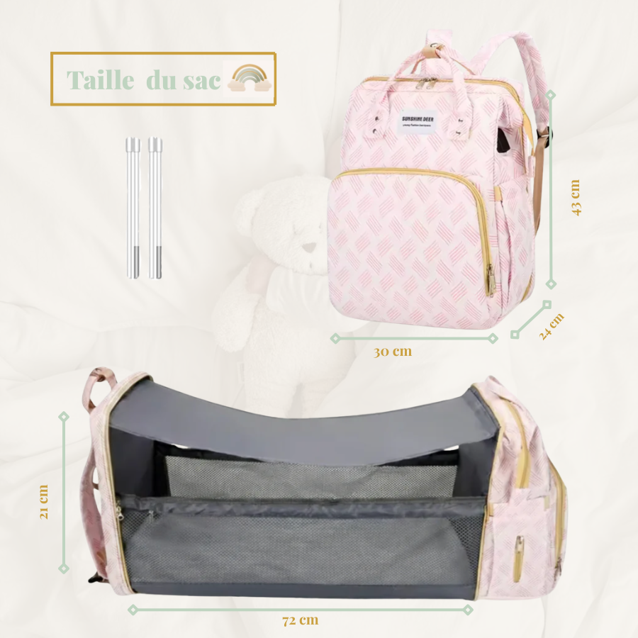 Sac à dos à langer 3-en-1 premium